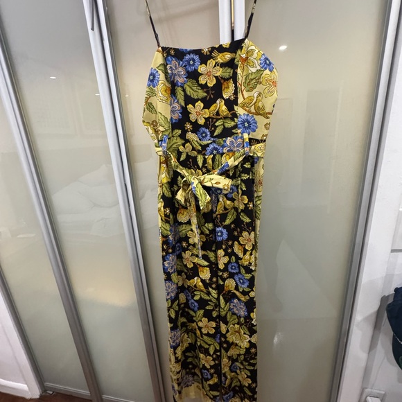 FARM Rio Floral Jumpsuit in Black and Gold - Picture 7 of 7